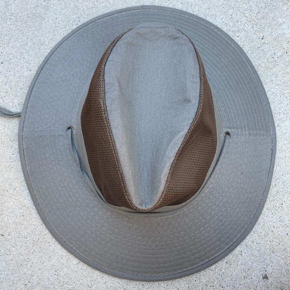 Men's NWT DPC Green Solarweave Mesh Hat XL String Safari UPF50 Beach Hiking Sun - Picture 1 of 12